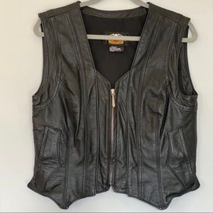 Leather Harley Davidson Vest